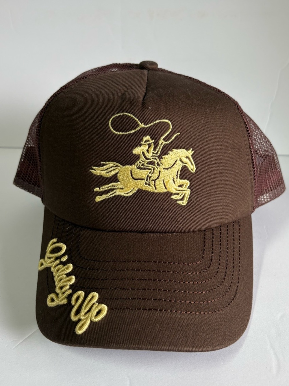 NWOT Free People Understated Leather Giddy Up Trucker Hat - Picture 3 of 10